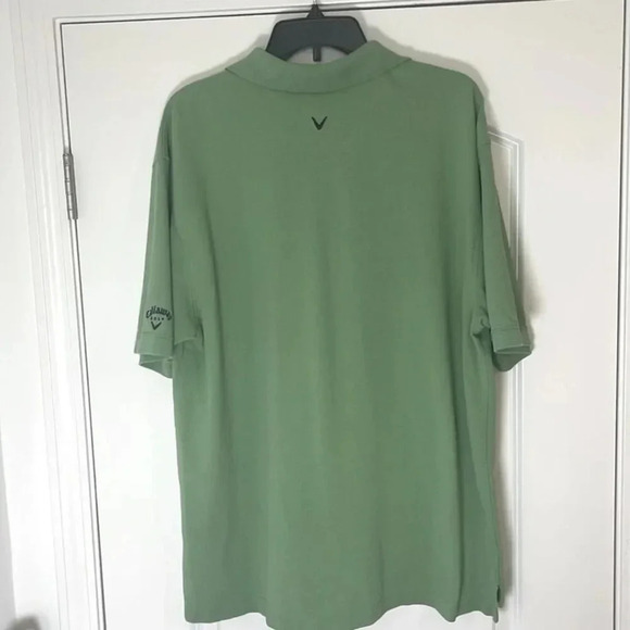 Callaway Golf Polo Shirt Green Short Sleeve Pullover Sport -Size XL - Picture 2 of 7